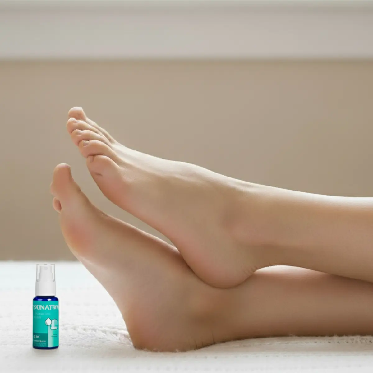 Szczęśliwe osoby cieszące się zdrowymi stopami